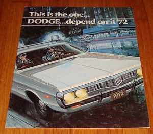 Original 1972 Dodge Police Pursuits Verkaufsprospekt Katalog Coronet Polara - Bild 1 von 2