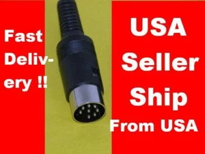 2 Qty 8 Pin DIN Male Solder style Connectors 270 Degrees (US Shipping) Fast Shi - Picture 1 of 2
