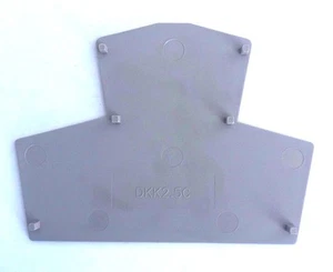 Dinkle DKK2.5C DIN Rail Terminal Block End Cover for DKK2.5, Pack of 25 - Picture 1 of 2