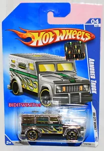 HOT WHEELS 2009 HW CITY WORKS ARMORED TRUCK #04/10 CHROME FACTORY SEALED - Picture 1 of 1