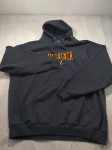Vintage Virginia Cavaliers Hoodie Sweatshirt Double Extra Large Old Varsity Mens - Picture 1 of 6