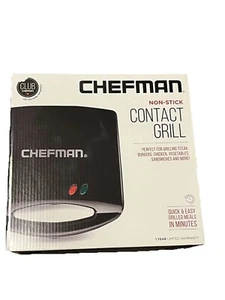 Chefman Non-stick Contact Grill Black - Picture 1 of 3