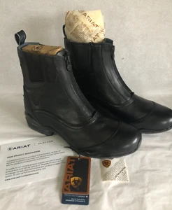 NEW Ariat Volant Show Zip Paddock Boots - Black - Style 10009518 - Sz 10 - Picture 1 of 11