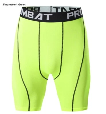 Sports Apparel Skin Tights Compression Underwear Mens Elastic Gym Shorts Pants - Image 1 of 4