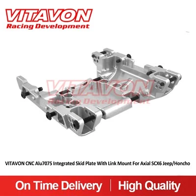 Vitavon CNC Alu7075 Integrated Skid Plate With Link Mount For Axial SCX6 Jeep/Ho - Image 1 of 3