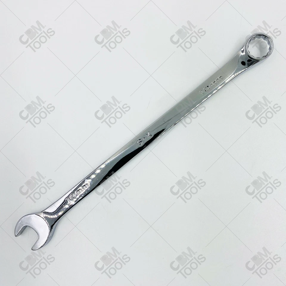 SK Hand Tools 88510 10mm 12pt SuperKrome Metric Long Combination Wrench - Image 1 of 1