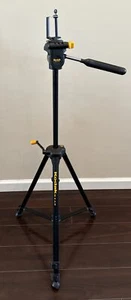 Tripod Kodak Black Yellow Gear Tension With Control Bubble Level Geared Column - Picture 1 of 18