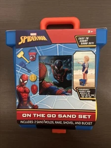 Marvel Spider Man 5pc Set Summer Travel Fun Sand Play Kit - Picture 1 of 1