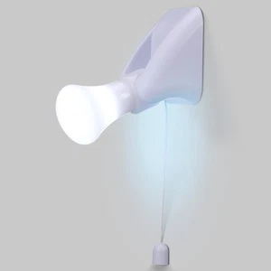Set of 2 Stick on Wall Lights Battery Operated Tent Portable with String Office - Picture 1 of 11