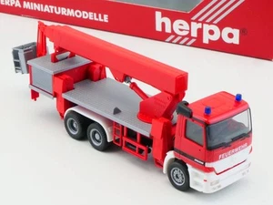 Herpa 045322 MB Actros S Ruthmann Aerial Fire Truck Mint! OVP 1705-02-39 - Picture 1 of 6