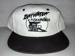 Vtg Baywatch At Seaworld Snapback hat cap rare 90s Deadstock Tv Nwt Pamela - Picture 1 of 3