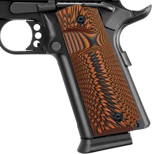 Guuun 1911 Griffe G10 Full Size 1911 Grip Ambi Safety Cut Big Scoop orange - Bild 1 von 6
