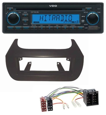 VDO AUX MP3 1DIN CD USB Autoradio für Citroen Nemo Fiat Fiorino Qubo Peugeot Bip - Bild 1 von 4