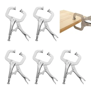 5 Pcs 6 Inch C Clamp Locking Pliers Heavy Duty Welding Clamps Vise Grip Clamp... - Picture 1 of 7