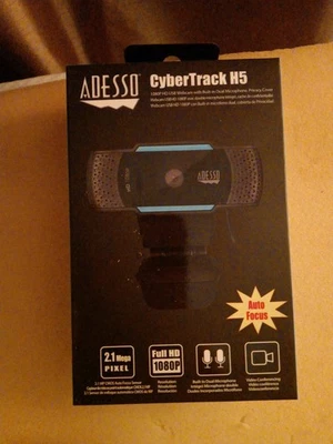 NEW in BOX Adesso CyberTrack H5 1080p HD Auto Focus Webcam w/ Dual Microphone - Image 1 of 4