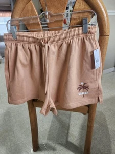 NWT Volcom Shorts Just Chill Shorts With Pockets Women’s Size Large Peach - Picture 1 of 6