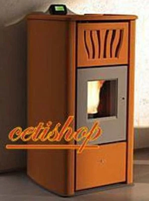 STUFA A PELLET ANSELMO COLA TERMO POWER 24 KW CUOIO TERMOSTUFA IDRO 24 ENERGY - Immagine 1 di 3