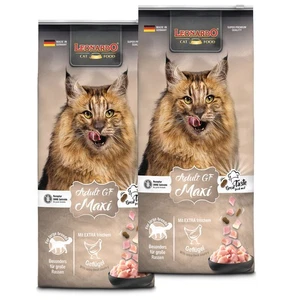 2 x 15 kg Leonardo Maxi GF Trockenfutter Katzenfutter für große Rassen Grainfree - Bild 1 von 1