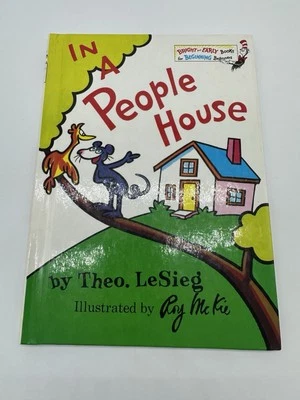 VTG 1972 In A People House Theo. LeSieg  Dr. Seuss Hardcover. No Markings. — 第 1/4 张图片