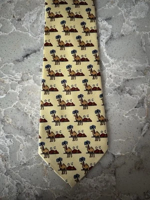 Vintage..MODA ROMA TIE..Camel Print..XC - image 1 of 4