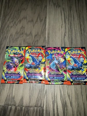 QTY:4 Sealed phantasmal Flames Booster Packs - Image 1 of 4