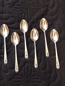 (6) International Silver Sterling Spring Glory Demitasse Spoons - Picture 1 of 9