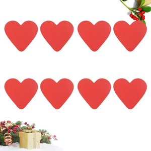  4 Paar Anti Rutsch Schuhgreifer Rutschfeste Griffe Sohlenschutz Herzpolster - Bild 1 von 11