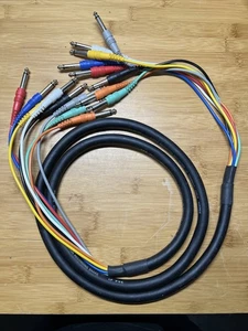Hosa 8 Channel Snakes. Six(6) Foot 1/4 Jacks. Works Great! - Picture 1 of 4