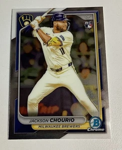 2024 Bowman Chrome Jackson Chourio Rookie Card RC #69 Milwaukee Brewers - Bild 1 von 2