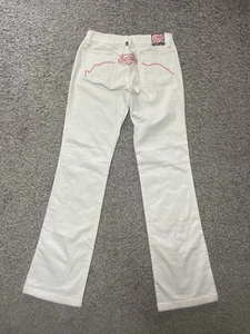 Ecko Red Y2k Flared White Jeans Gr. 7 - Bild 1 von 17