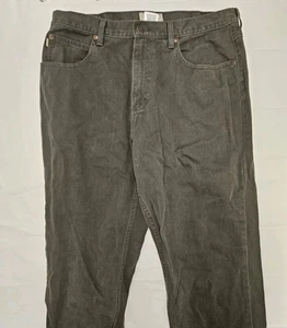 Vintage LL Bean Fleece gefütterte Jeans 36x34 hellbraun grün Double L Classic Fit Herren - Bild 1 von 9