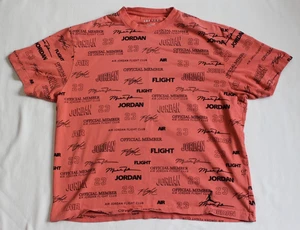 Camicia Air Jordan Uomo Taglia XL Corallo #23 Membro Ufficiale Air Jordan Flight Club - Foto 1 di 10