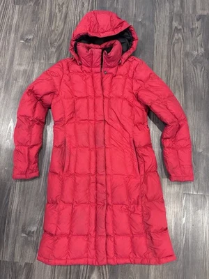 Chaqueta The North Face Adulto Roja 550 Relleno Largo Puffer Parka Mujer’s Med Foto 1 de 4