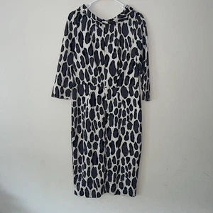 Vestido Boden Marisa Otomano Midi Tejido Lápiz Estampado Leopardo Talla US 10 UK 14 - Imagen 1 de 8