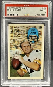 1970 Kellogg's 3D Super Stars Dick Shiner PSA 9 MT Pittsburgh Steelers #45  cc23 - Picture 1 of 2
