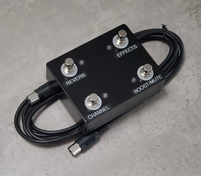 Pedalera personalizada de 4 botones estilo FS44L amigable para amplificador Carvin X-100B Foto 1 de 4