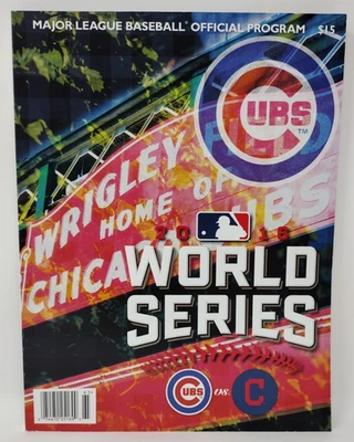 Chicago Cubs v Cleveland Indians 2016 World Series MLB Official Baseball Program - Image 1 of 4