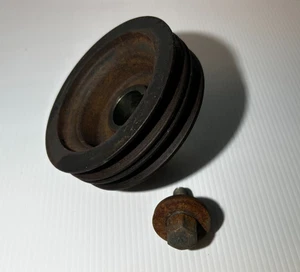 83-89 MITSUBISHI STARION CHRYSLER CONQUEST OEM CRANKSHAFT PULLEY - Picture 1 of 5
