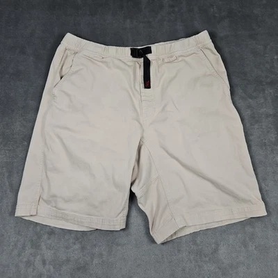 Pantalones Cortos Gramicci Para Hombre Medianos Beige Chino Cinturón Escalada Senderismo Sarga  Foto 1 de 4