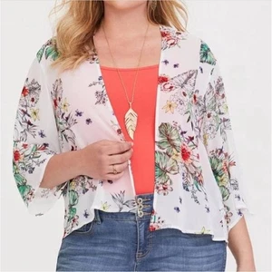 Torrid Floral Kimono size 00/0 - Picture 1 of 7