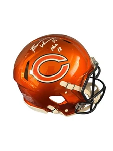 Brian Urlacher FS Authentic Flash Chicago Bears "HoF 18" Inscription Beckett COA - Picture 1 of 3