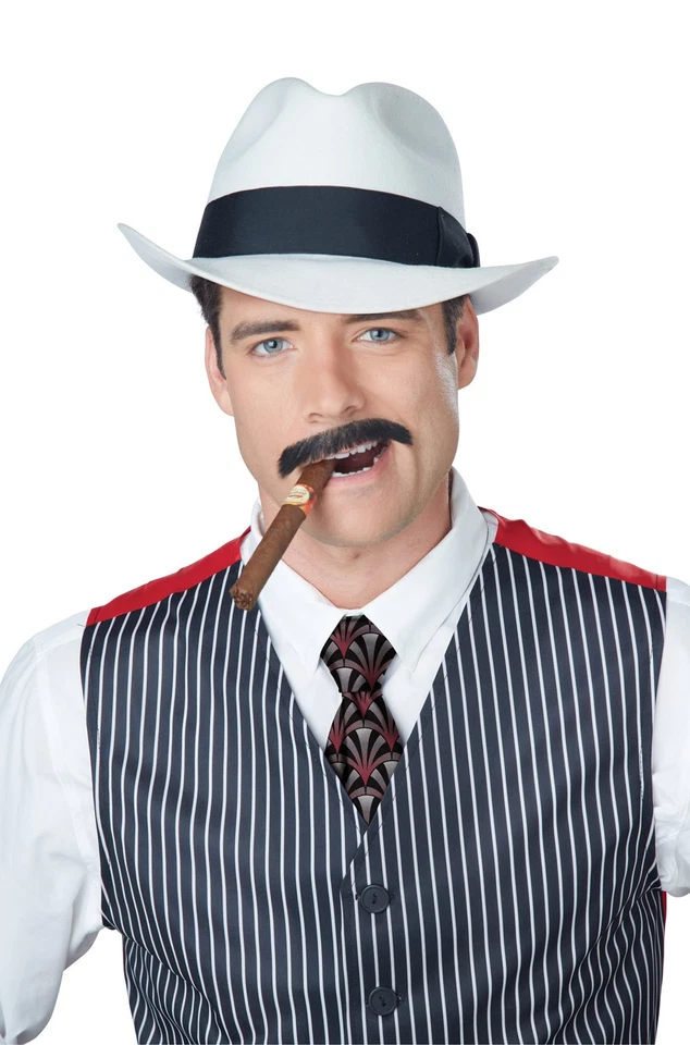 Bigote Gángster Stache años 20 nuevo (marrón) Foto 1 de 1