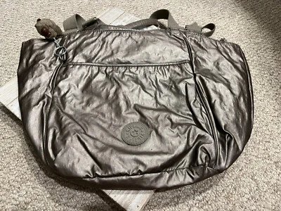 Mujer Kipling Bolso de Hombro Bolso Cartera Bolso HB6527 046 Gris Oscuro/Beige Foto 1 de 4