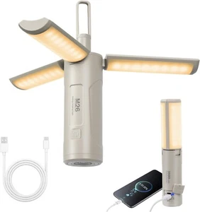 USB C LED Campinglampe 3500mAh Wiederaufladbare 750Lumen IPX5 Wasserdicht Licht - Bild 1 von 7