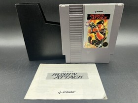 Rush'n Attack Nintendo System 1987 NES cartuccia gioco, manuale, solo cover TESTATA