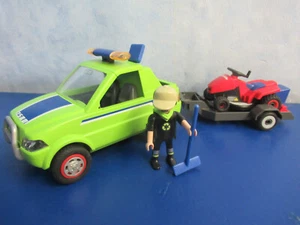 6111 City Service Auto Anhänger Rasenmäher Hausmeister Service  Playmobil 4080 - Bild 1 von 3