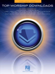 Top Worship Downloads 20 Hits Piano Vocal Guitar Book NEW! - Picture 1 of 1