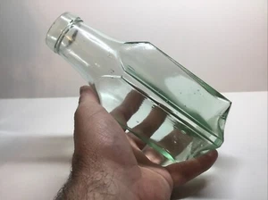 Large Antique Aqua Early Food / Pickle Bottle. - Picture 1 of 4