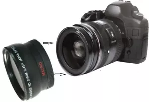 55mm Ultra Wide Angle Lens w/ Macro For Canon EF-M 11-22mm f/4-5.6 IS STM - Picture 1 of 8