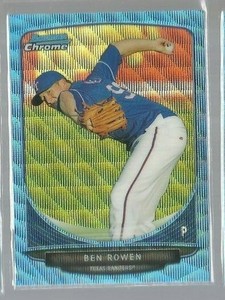  2013 Bowman Chrome Prospects Blue Wave Refractors #BCP63 Ben Rowen (ref55639)